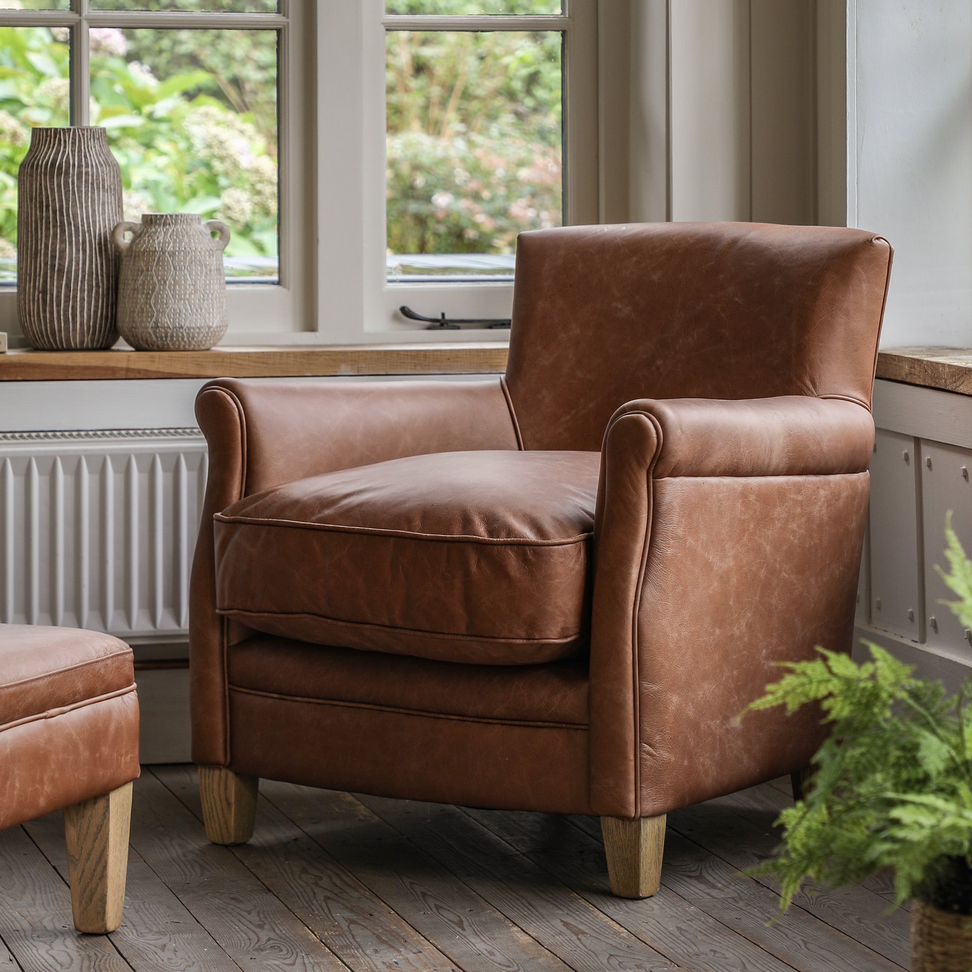 Leather Accent Chairs