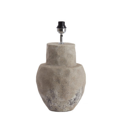 Lezama Raw Vintage Grey Ceramic Table Lamp Base