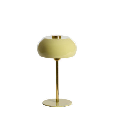 Surin Gloss Light Green & Gold Metal Table Lamp