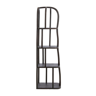 Lowe Matt Dark Russet Wood Open Display Unit