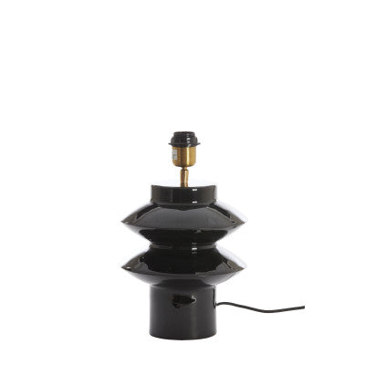 Petch Gloss Black Metal Table Lamp Base 26cm