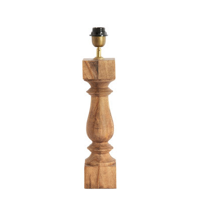 Cumani Weathered Barn Wood Table Lamp Base