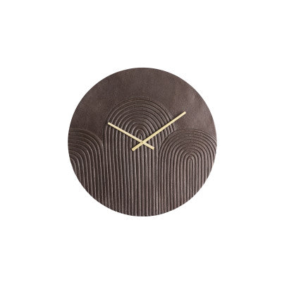 Gwenna Brown Metal Wall Clock