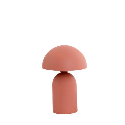 Tolima Matt Coral/Pink Metal Table Lamp 35cm