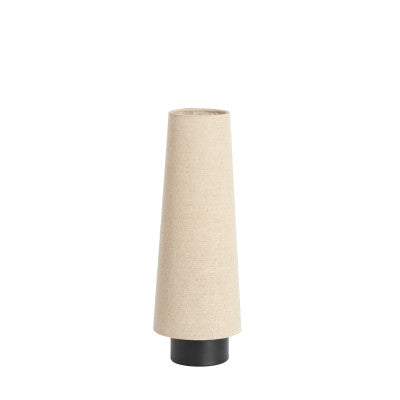 Howie Matt Black & Natural Metal Table Lamp 42cm