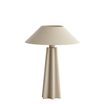 Cukai Matt Beige Metal Table Lamp
