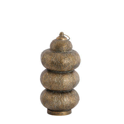 Kaito Brown Gold Metal Table Lamp