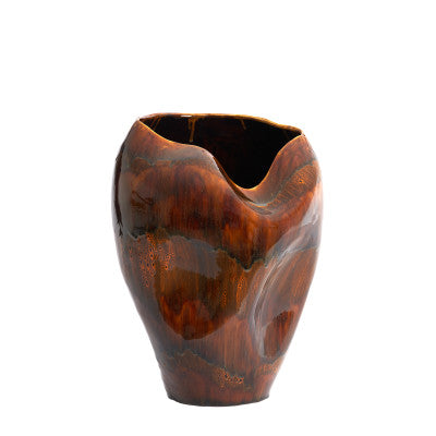Azura Dark Brown Ceramic Vase 53cm
