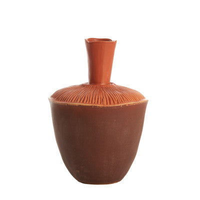 Neira Brown/Orange Ceramic Vase