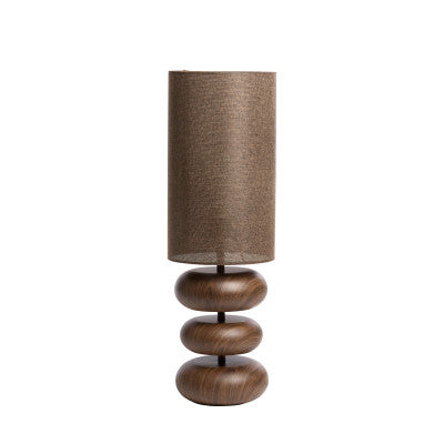 Danialo Dark Brown Wood Effect Table Lamp 67.5cm