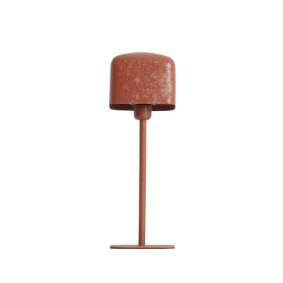 Elenie Matt Dark Orange Metal Table Lamp 46cm