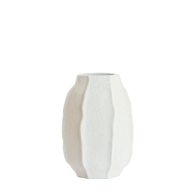 Saphira Matt White Vase 42cm