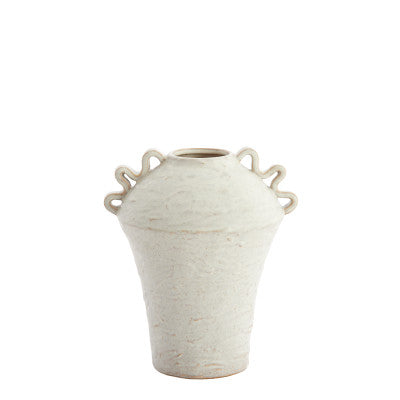 Volca Cream Ceramic Vase 28cm