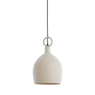 Rosero Sand & Light Brown Spotted Metal Pendant Light