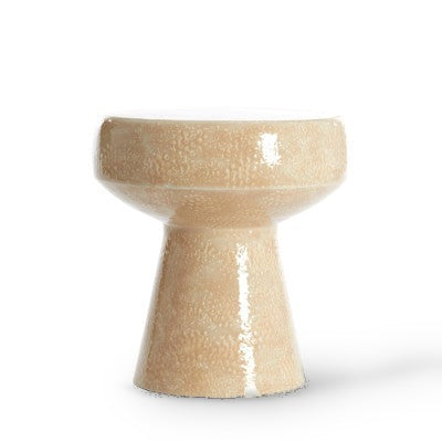 Dakwa Gloss Sand Metal Round Side Table 42cm