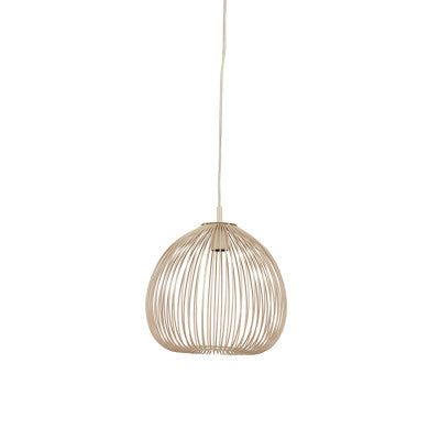Rilana Matt Beige Metal Pendant Light 34cm