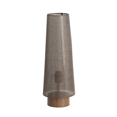 Howie Dark Brown Wood Effect Table Lamp 52.5cm