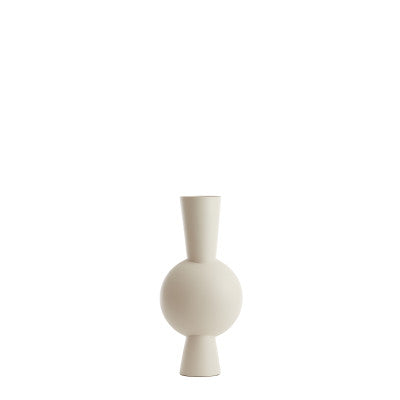 Kavandu Cream Metal Vase 54cm