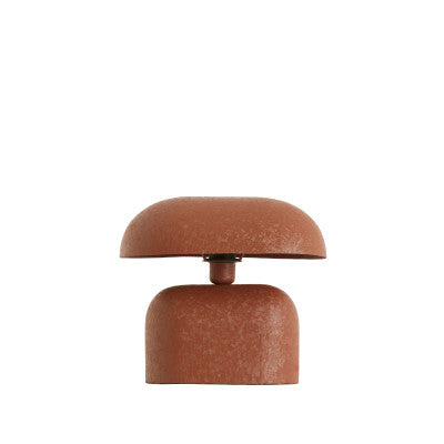 Todd Matt Dark Orange Metal Table Lamp