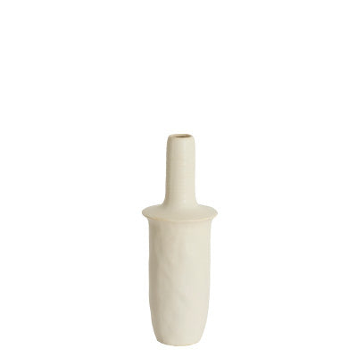 Sennes Matt Cream Ceramic Vase 48.5cm