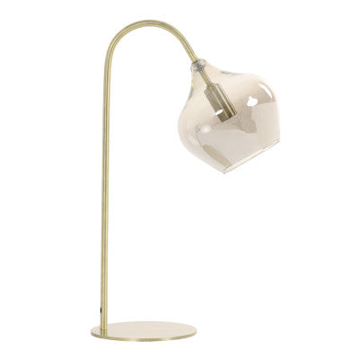 Rakel Antique Bronze & Smoked Glass Table Lamp