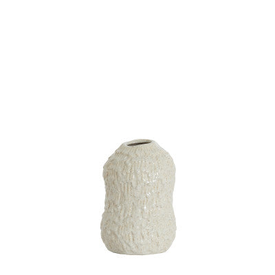 Asola Cream Ceramic Vase 20.5cm