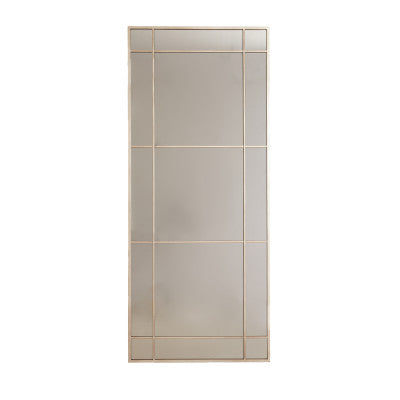 Rincon Smoked Glass & Gold Rectangular Full Length Leaner Mirror