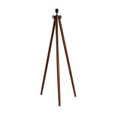 Ilias Russet Wood Tripod Floor Lamp