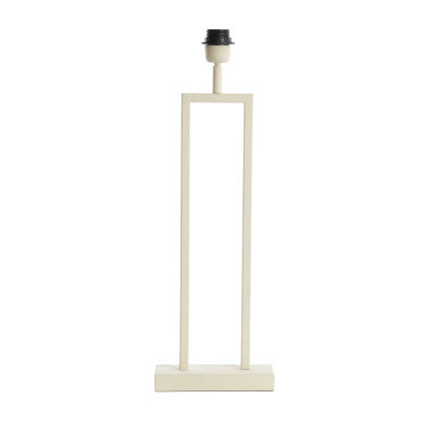 Shiva Cream Metal Table Lamp Base 55cm