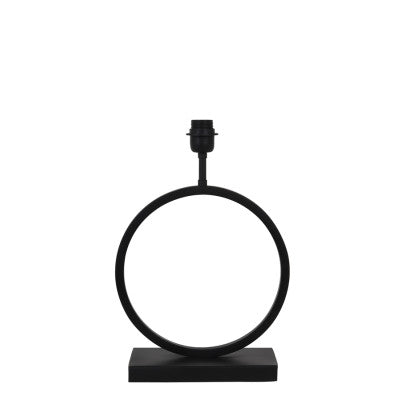 Liva Matt Black Metal Table Lamp Base 43cm