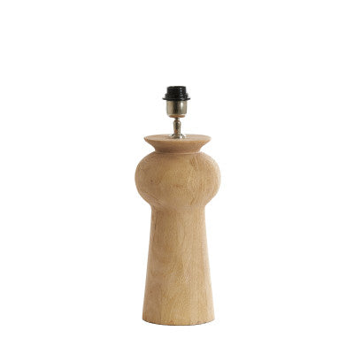 Baglio Matt Natural Wood Table Lamp Base 35cm