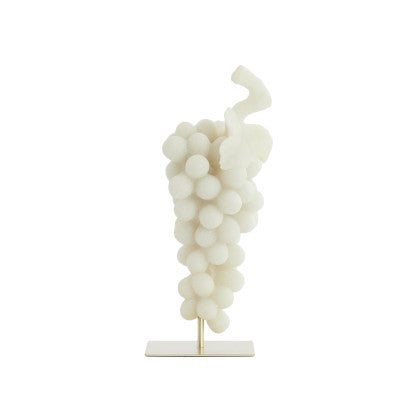 Grape Cream & Antique Bronze Ornament on Stand 35cm