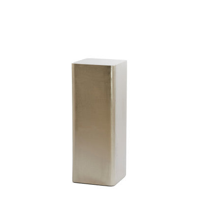 Alurio Satin Nickel Metal Plinth 80cm