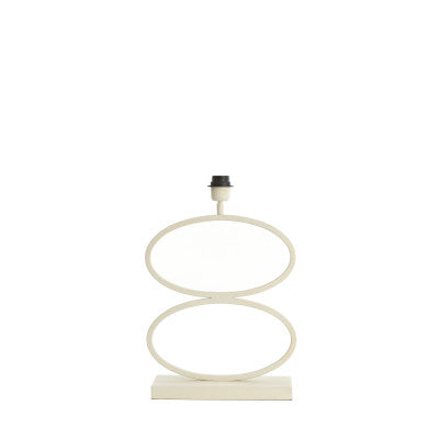 Stelius Cream Metal Table Lamp Base 42cm