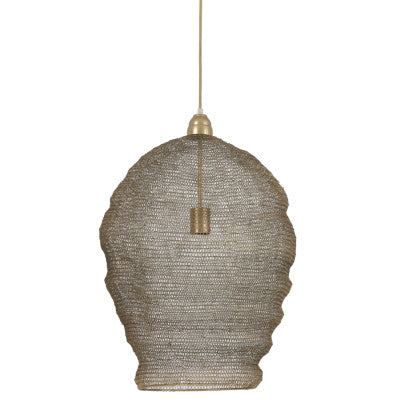 Nikki Wire Antique Bronze Metal Pendant Light