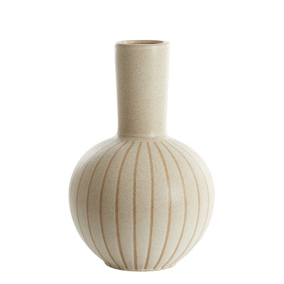 Ulloa Matt Sand & Brown Ceramic Vase 52cm