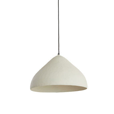 Elimo Matt Cream Metal Pendant Light 40cm