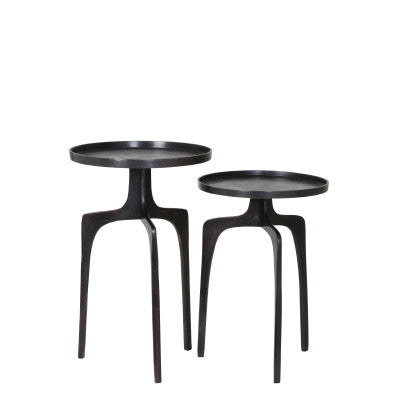 Pano Set of 2 Dark Bronze Side Tables