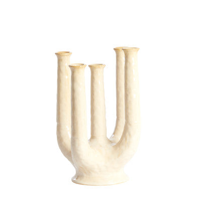 Leonjo Sand/Beige Ceramic Vase 36cm