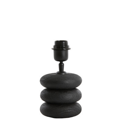 Budongo Black Wood Table Lamp Base 12cm