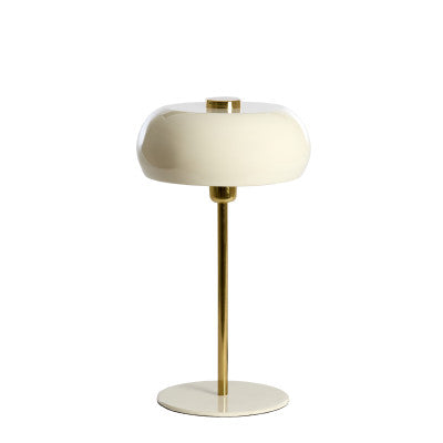 Surin Gloss Cream & Gold Metal Table Lamp