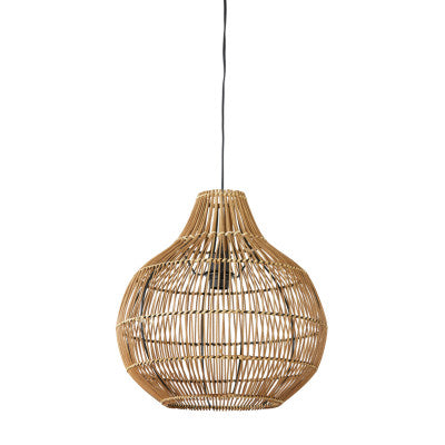 Pacino Dark Brown Rattan Pendant Light 40cm