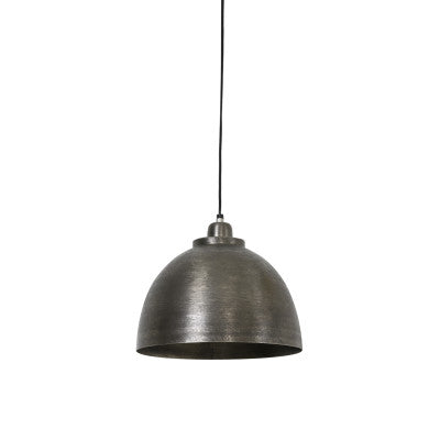 Kylie Dark Raw Nickel Metal Pendant Light 30cm
