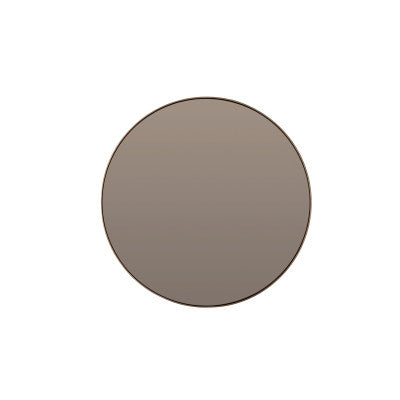 Espejo Brown Glass Round Wall Mirror 96cm