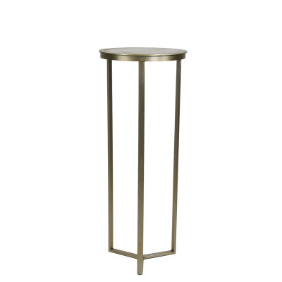 Retiro Light Gold Metal Plinth 101cm