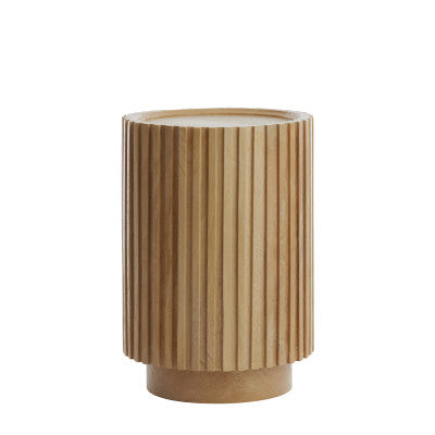 Kiyose Natural Mango Wood Round Side Table