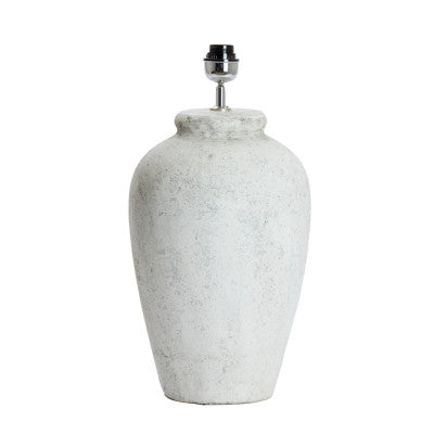 Vesuvius Light Grey Ceramic Table Lamp Base