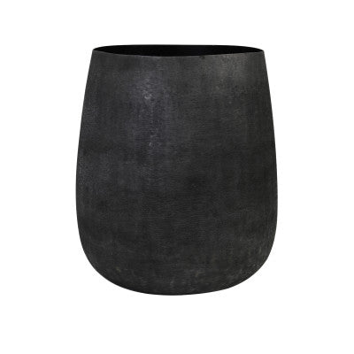 Genoli Matt Black Metal Decorative Planter