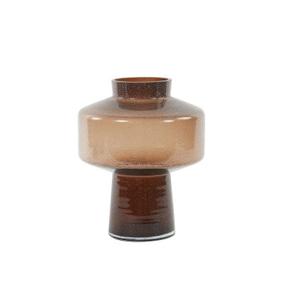 Trasmon Brown Glass Vase