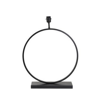 Liva Matt Black Metal Table Lamp Base 64cm